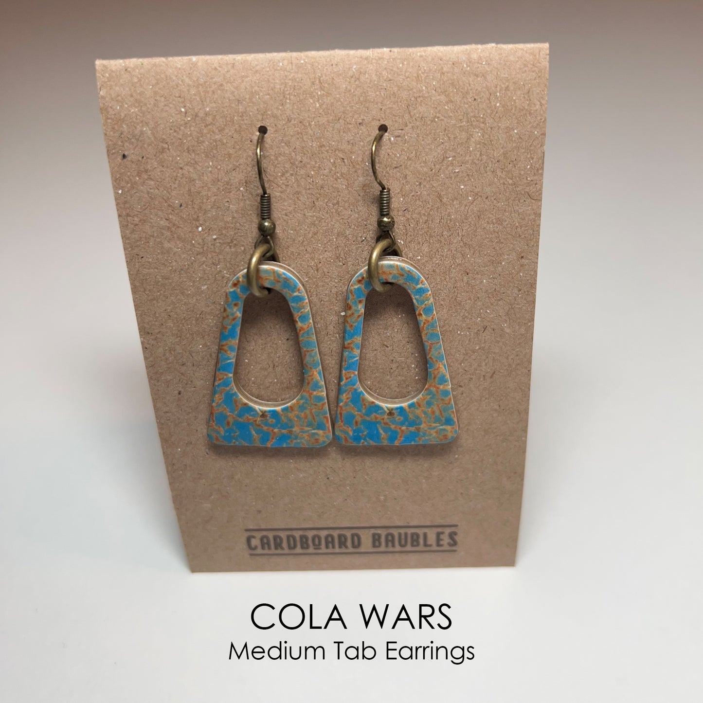 COLA WARS - Tab Cardboard Baubles Earrings