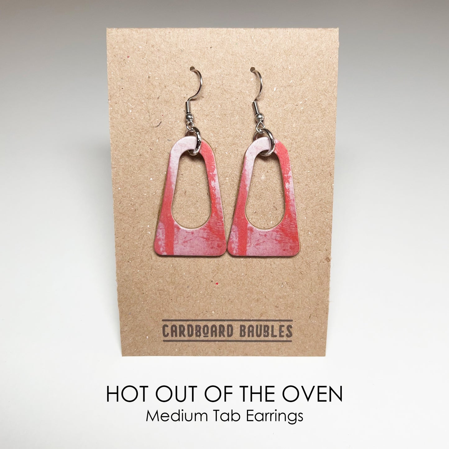 HOT OUT OF THE OVEN - Tab Cardboard Baubles Earrings