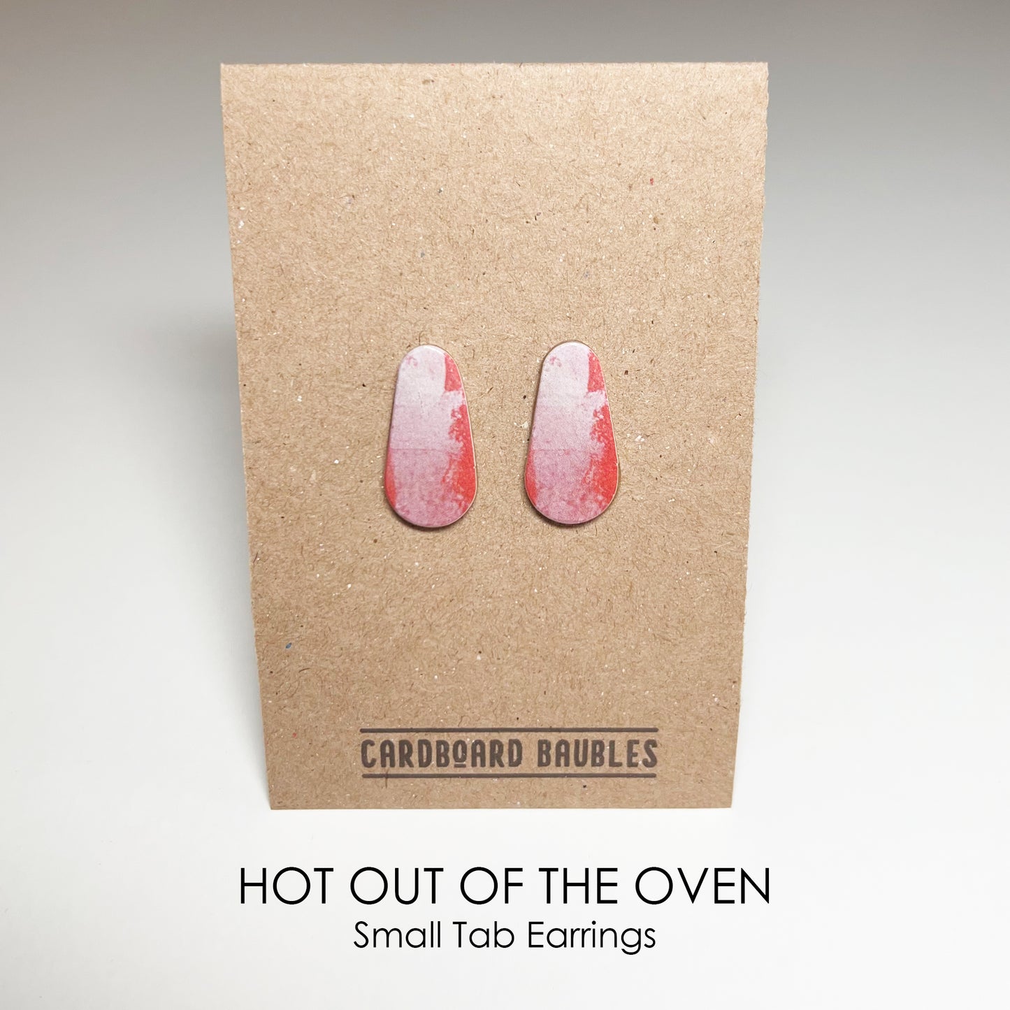 HOT OUT OF THE OVEN - Tab Cardboard Baubles Earrings