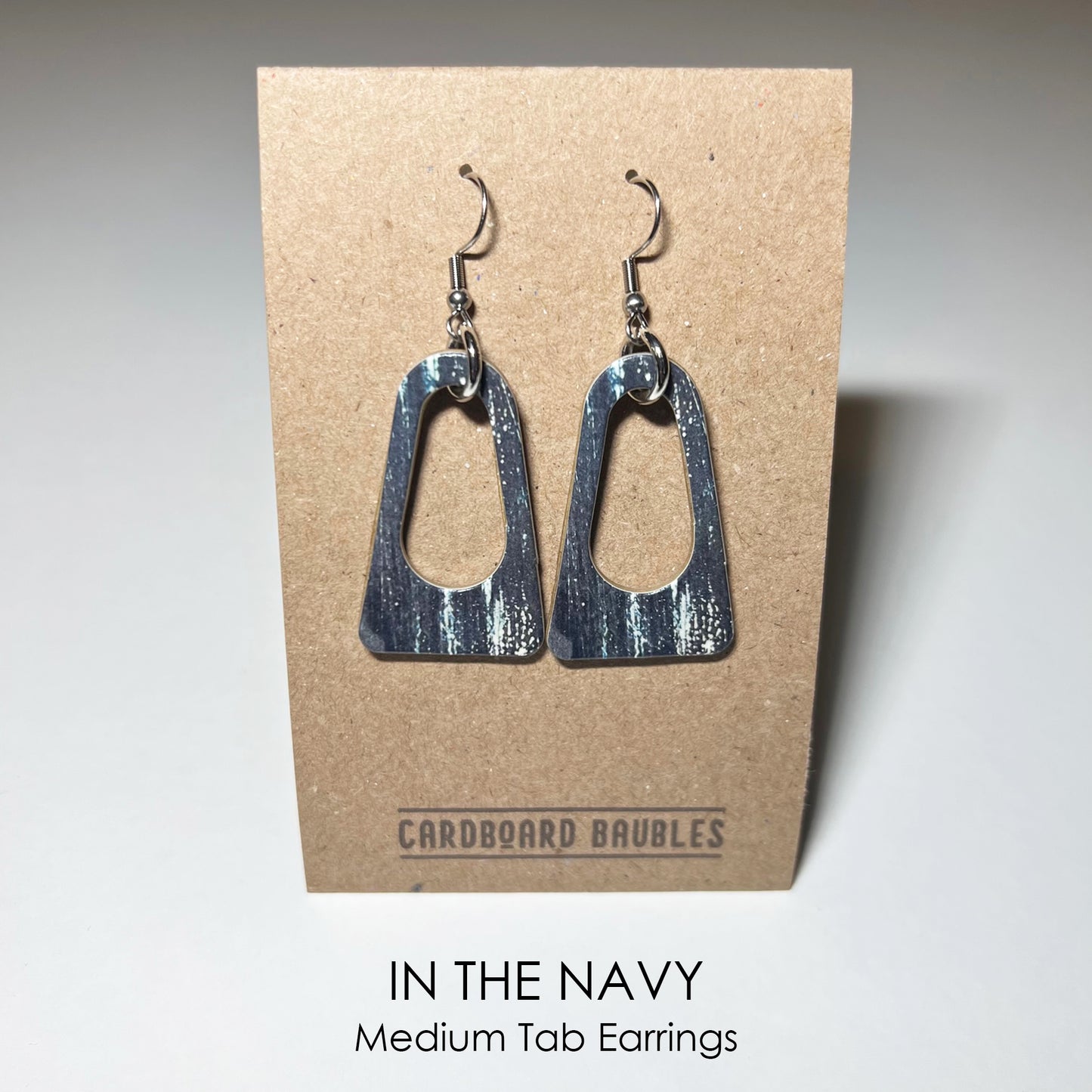 IN THE NAVY - Tab Cardboard Baubles Earrings