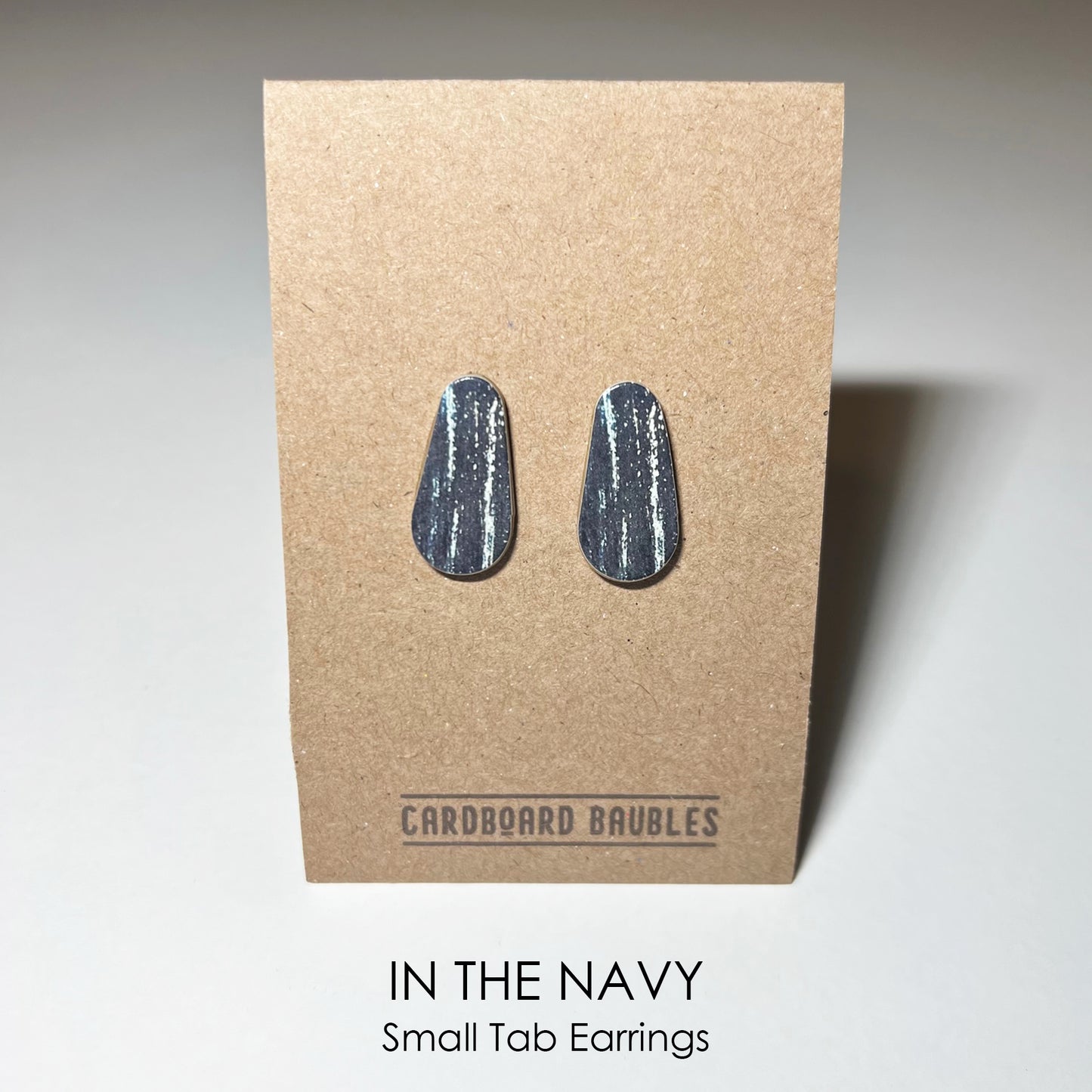 IN THE NAVY - Tab Cardboard Baubles Earrings