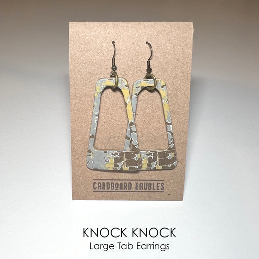 KNOCK KNOCK - Tab Cardboard Baubles Earrings