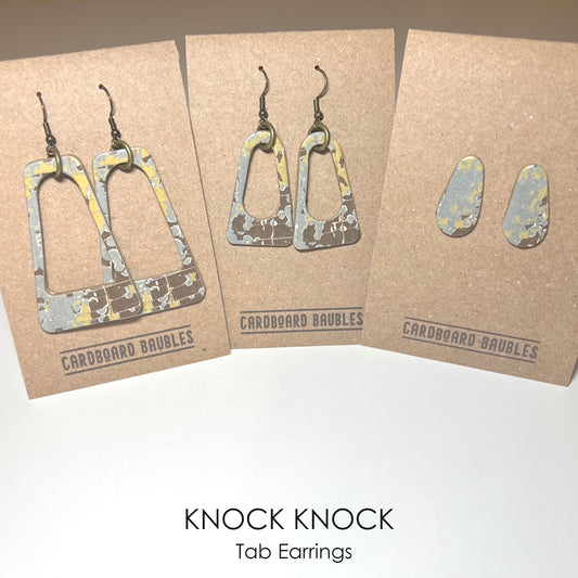 KNOCK KNOCK - Tab Cardboard Baubles Earrings