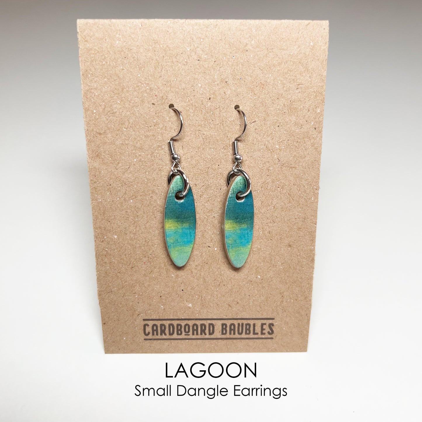 LAGOON - Oval Cardboard Baubles Earrings