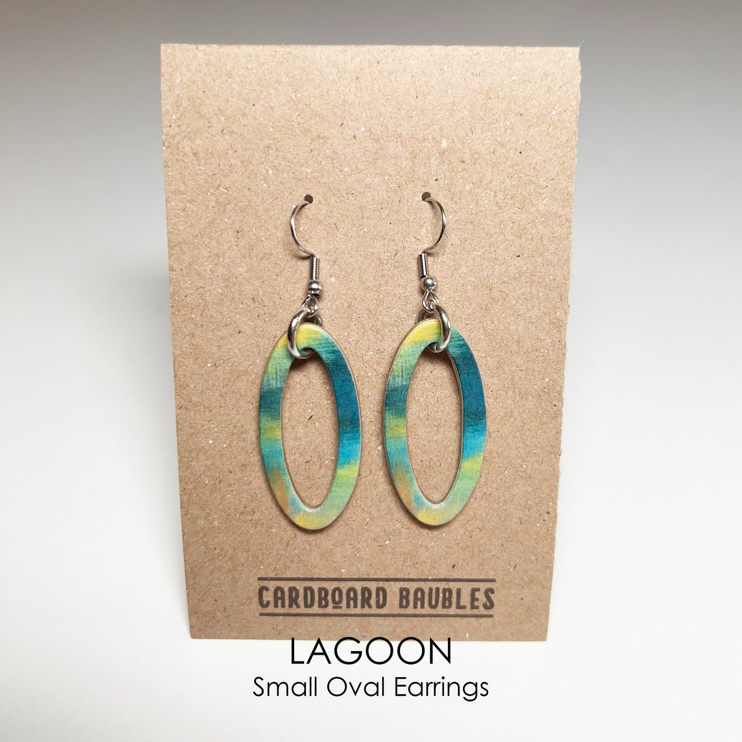 LAGOON - Oval Cardboard Baubles Earrings