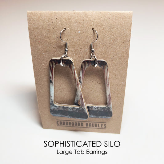 SOPHISTICATED SILO - Tab Cardboard Baubles Earrings