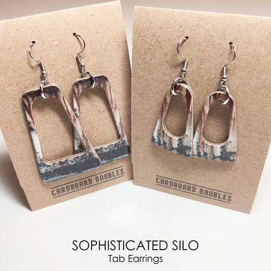 SOPHISTICATED SILO - Tab Cardboard Baubles Earrings