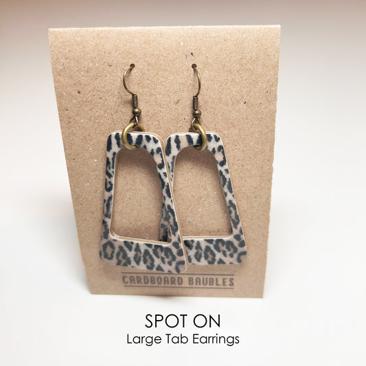 SPOT ON - Tab Cardboard Baubles Earrings