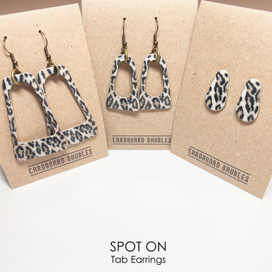 SPOT ON - Tab Cardboard Baubles Earrings