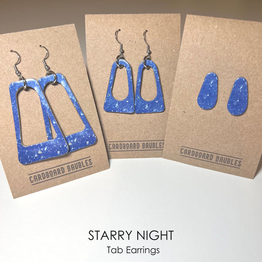 STARRY NIGHT - Tab Cardboard Baubles Earrings