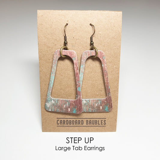 STEP UP - Tab Cardboard Baubles Earrings