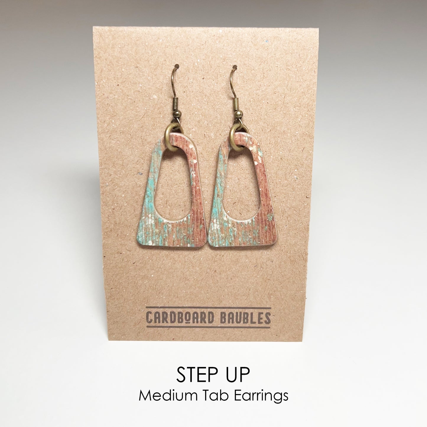 STEP UP - Tab Cardboard Baubles Earrings