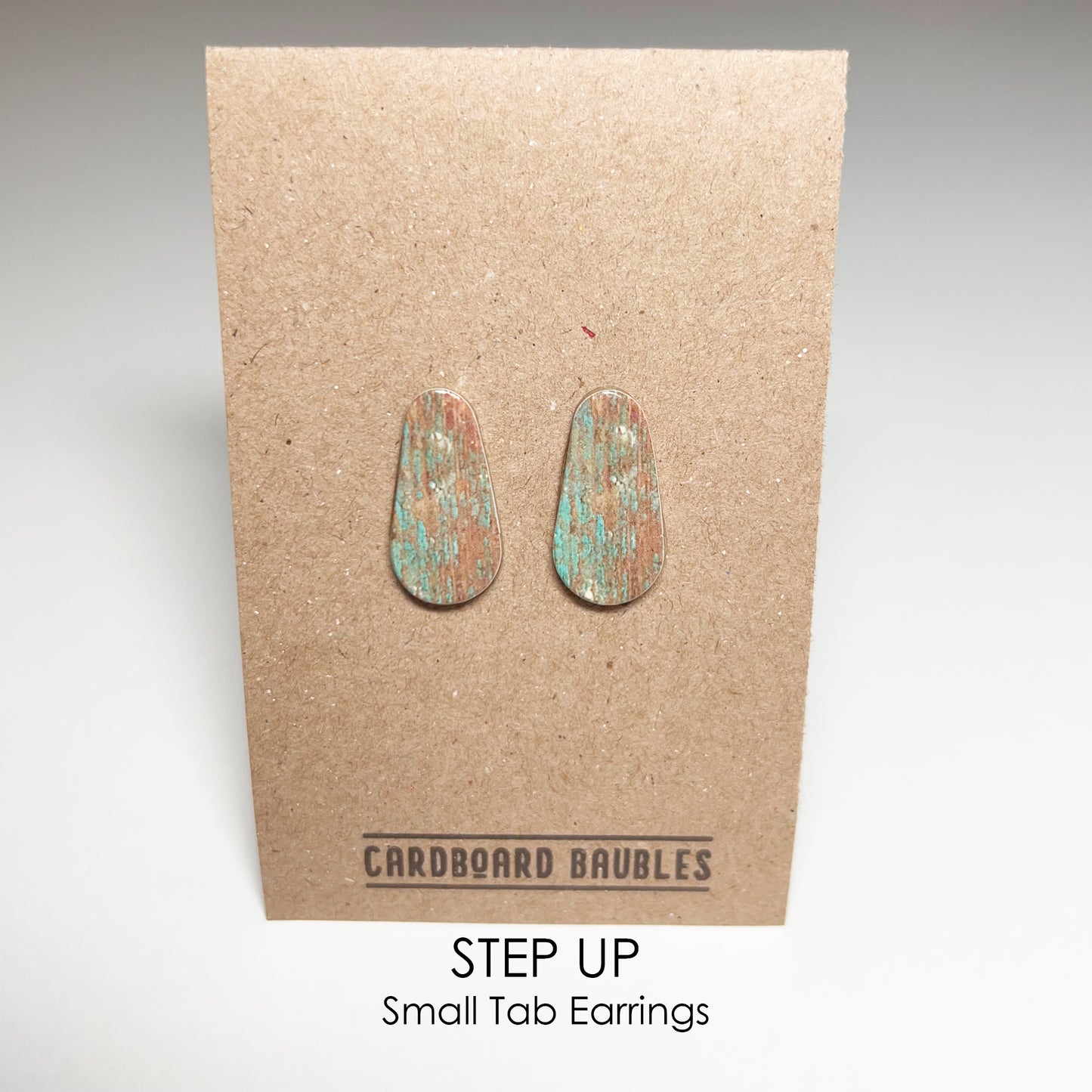 STEP UP - Tab Cardboard Baubles Earrings