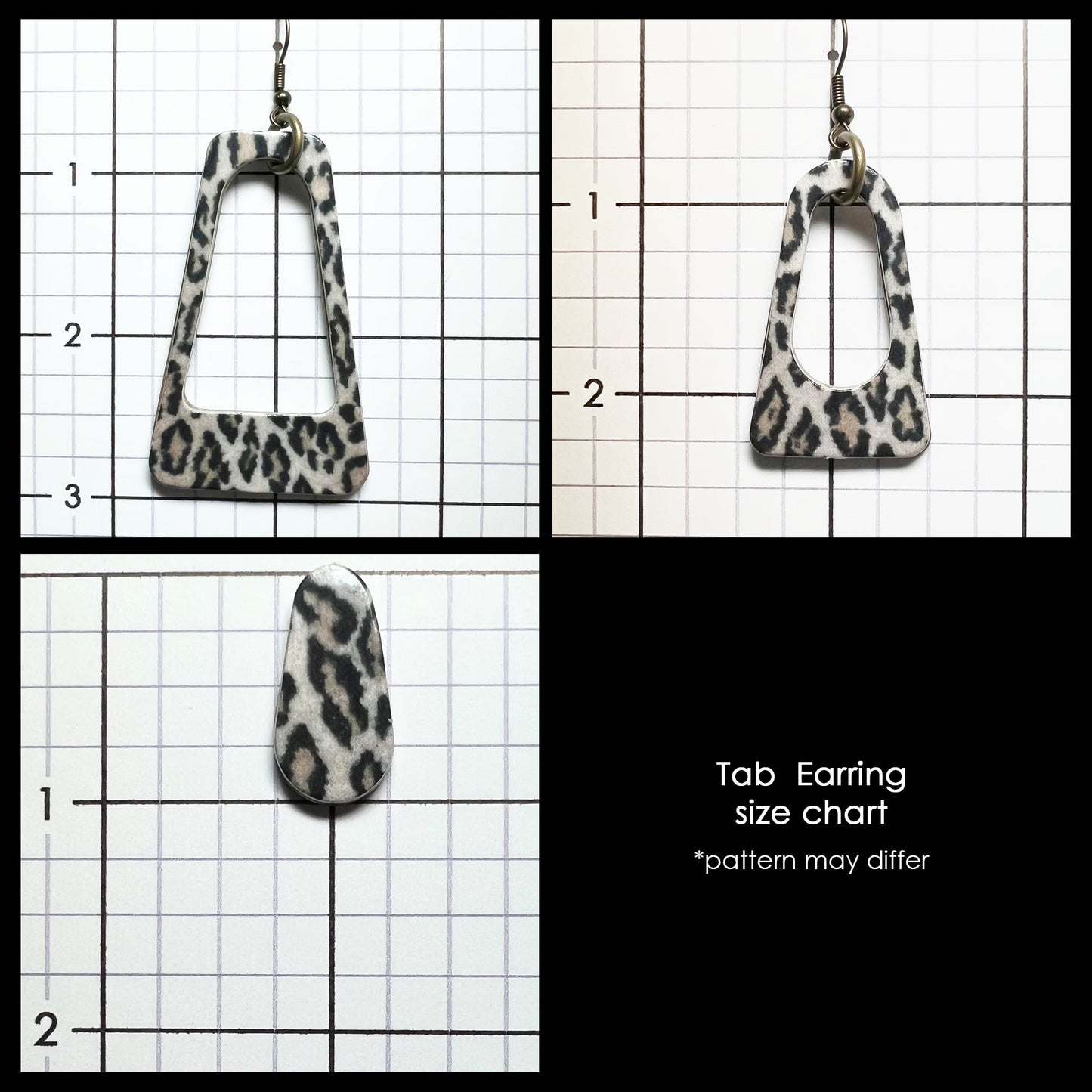 BLACK SANDS - Tab Cardboard Baubles Earrings