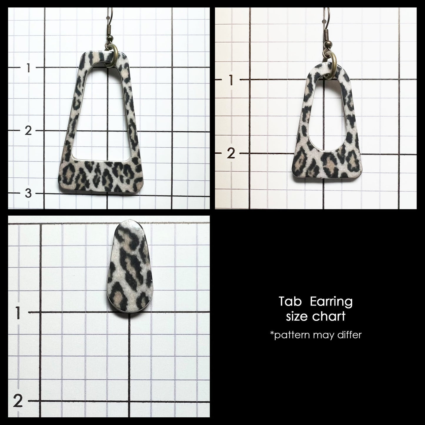 ROCK ON - LABRODITE - Tab Cardboard Baubles Earrings